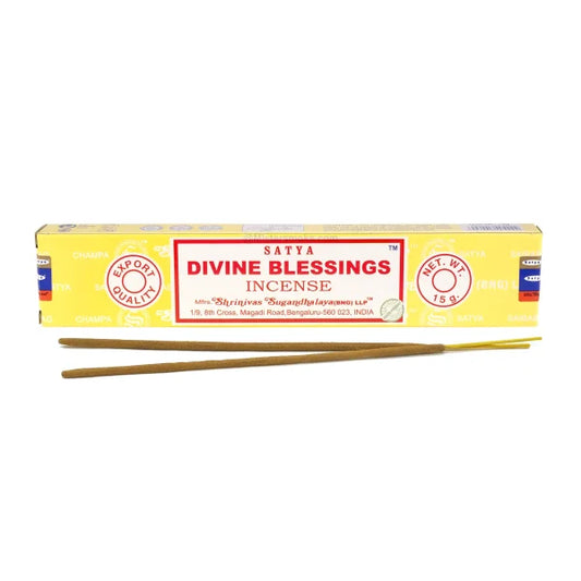 BENEDICTION DIVINE - Encens Satya "" 15g – Élevez vos prières, accueillez la lumière